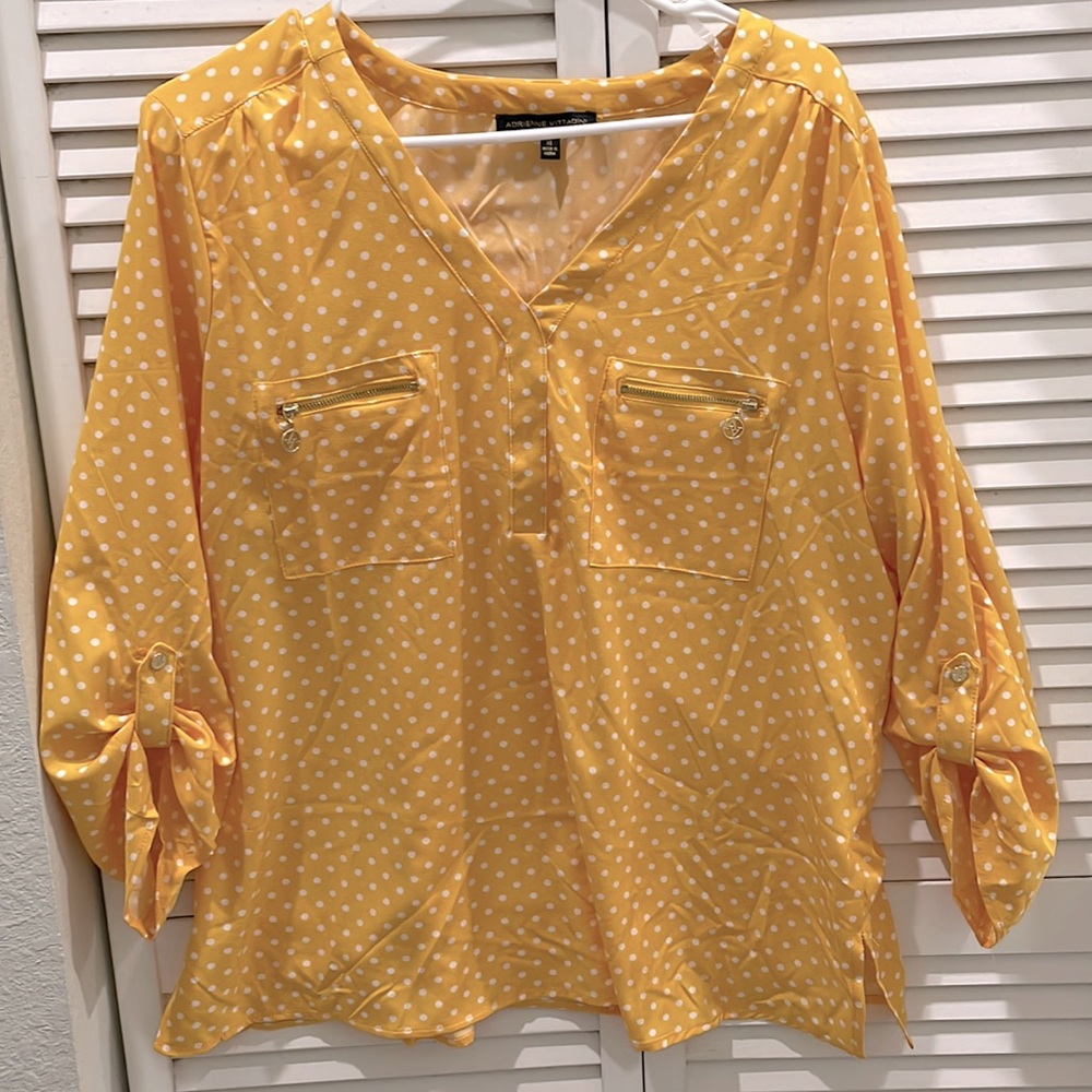 Yellow Polka Dot Blouse